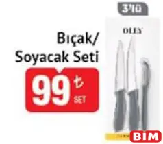 BIÇAK/SOYACAK SETİ 3'LÜ